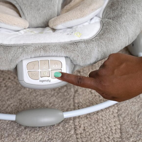 *NEW* Baby Bouncer Seat w/ Light Up Toy Bar & Pillow Mat - Picture 2 of 6